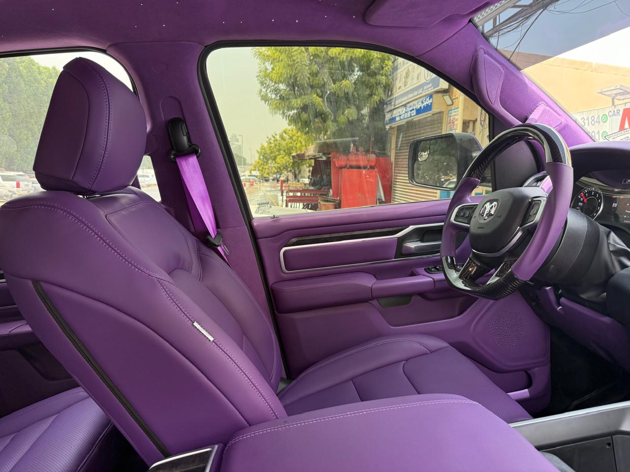 Purple upholstery example